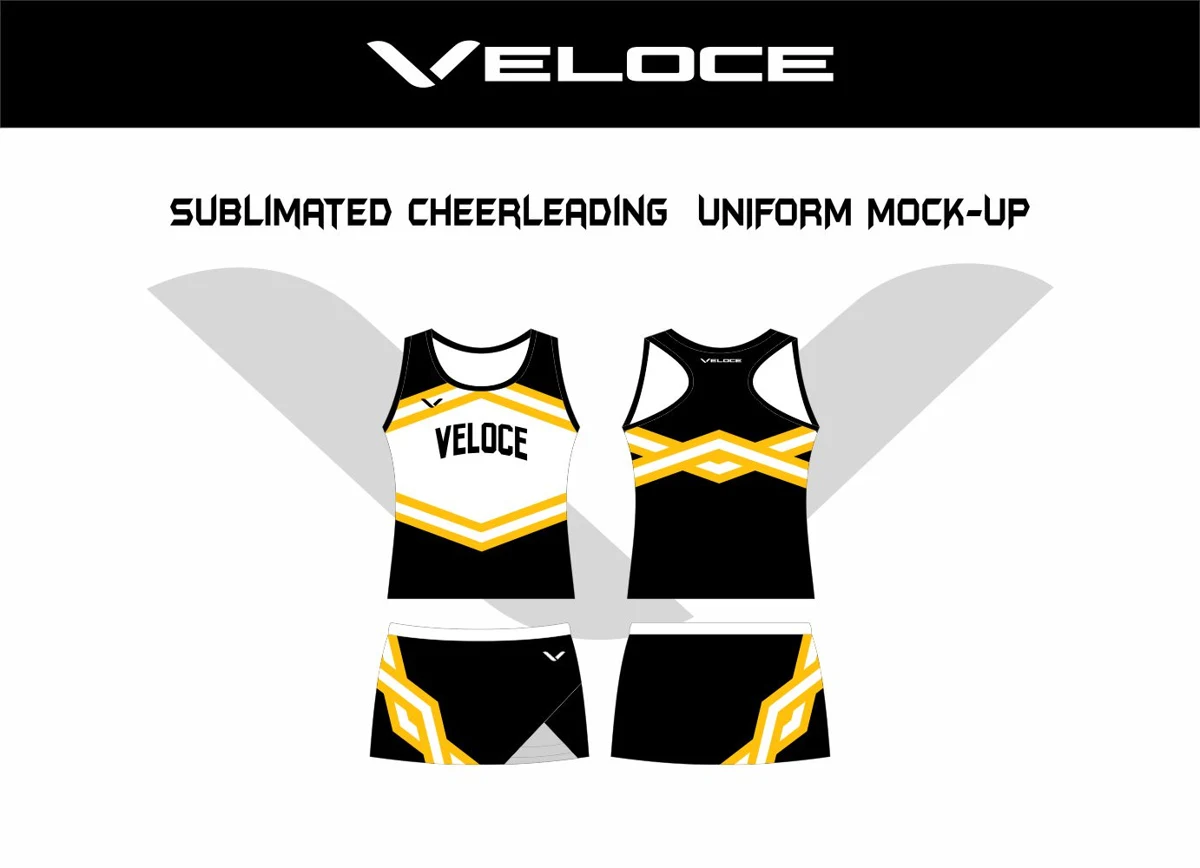Custom Cheer Uniform — VE-1430 — Veloce catalog image