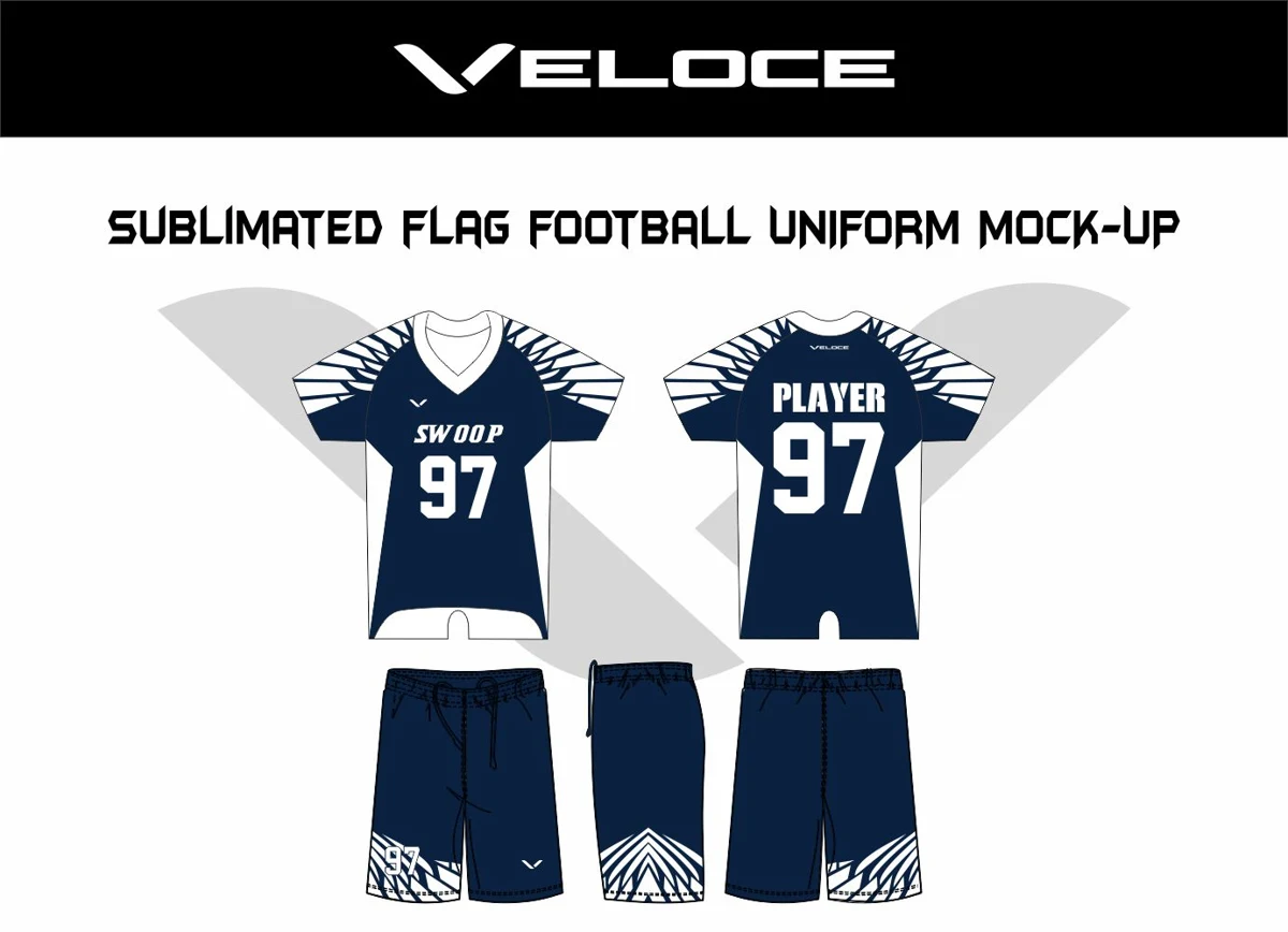 Custom Flag Football Uniform — VE-1504 — Veloce catalog image