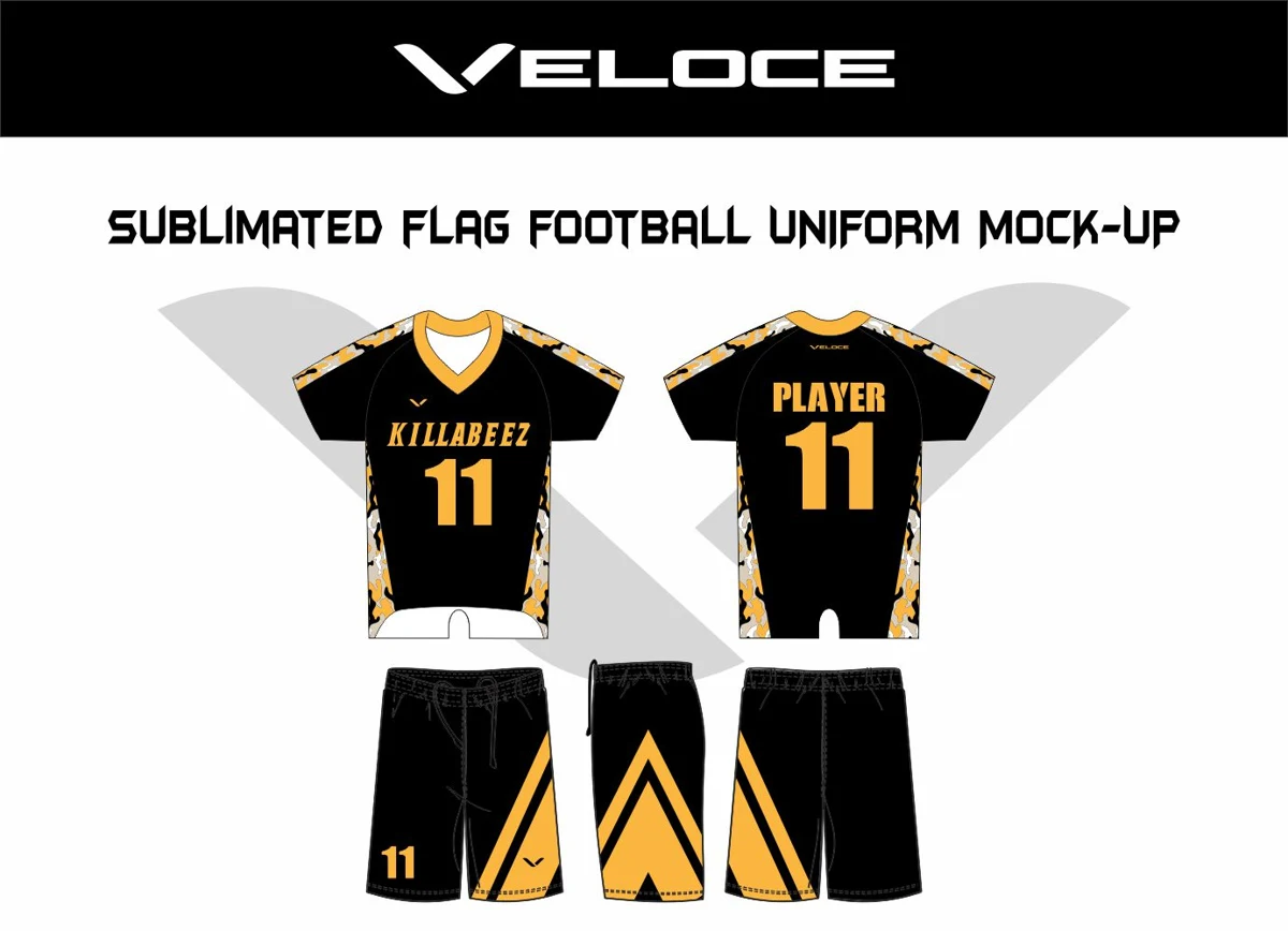 Custom Flag Football Uniform — VE-1505 — Veloce catalog image