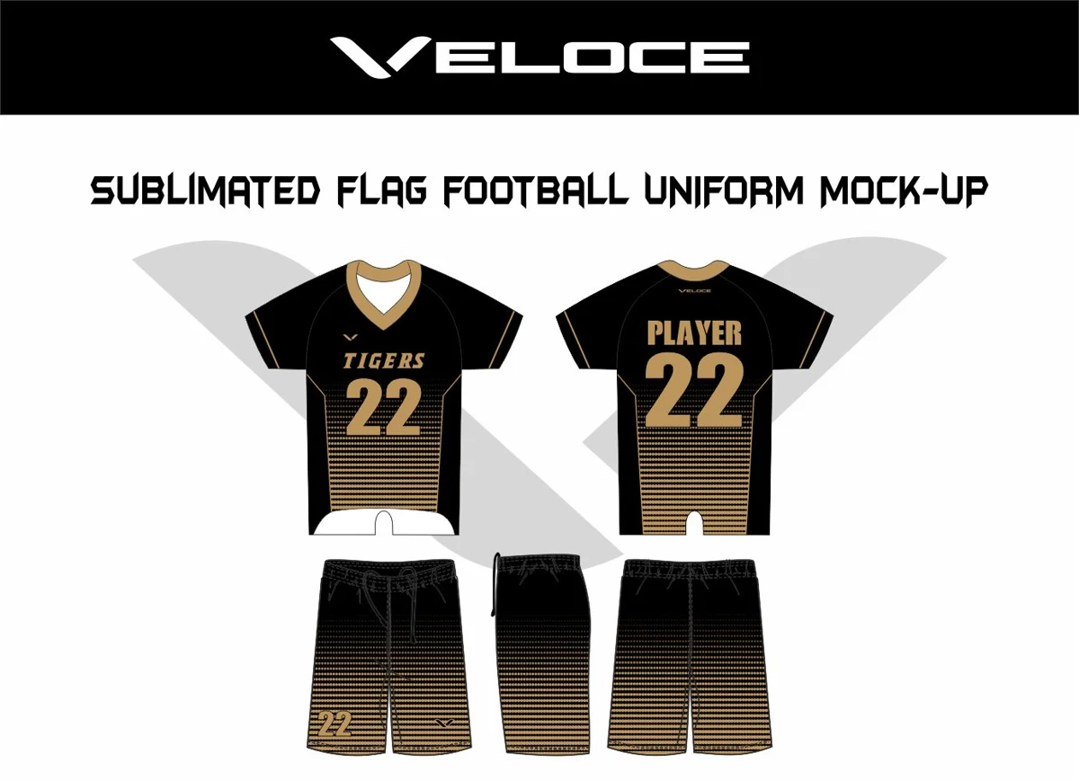 Custom Flag Football Uniform — VE-1506 — Veloce catalog image