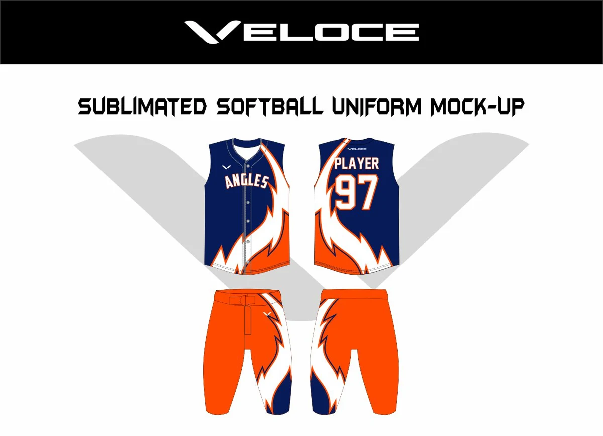 Custom Softball Uniform — VE-1101 — Veloce catalog image