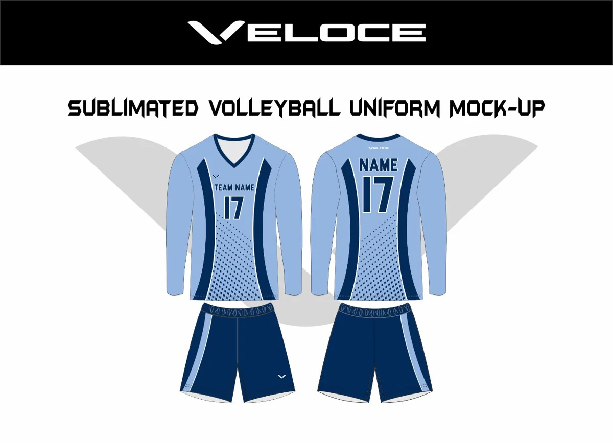 Custom Volleyball Uniform — VE-1203 — Veloce catalog image